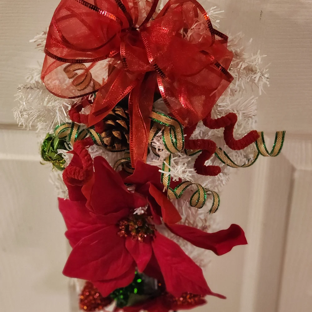 Festive Blue Holiday Wreath